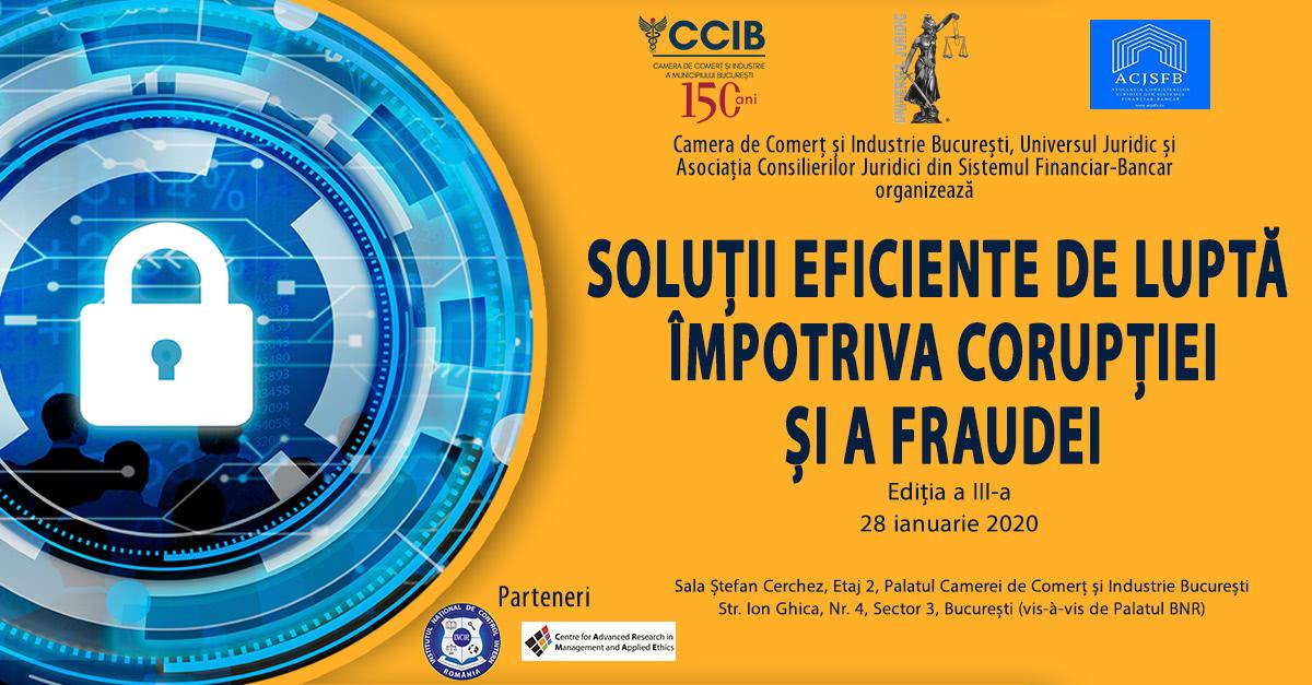 Soluții eficiente de luptă împotriva corupției și a fraudei, ediția a III-a